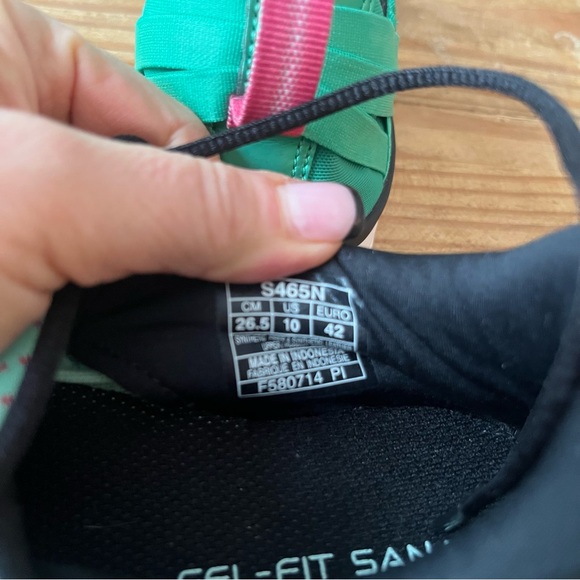 Asics Women’s NWT Gel-Fit Sana Cross Training Running Shoe Size 10 Green Pink - Picture 9 of 16